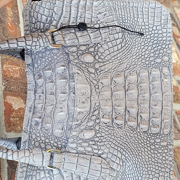 Brahmin Micaela Grey Tetra Satchel - Picture 15 of 16